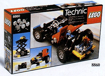 8860 Car Chassis (Retired) LEGO TECHNIC product image 1, provided for visual reference and product detail review