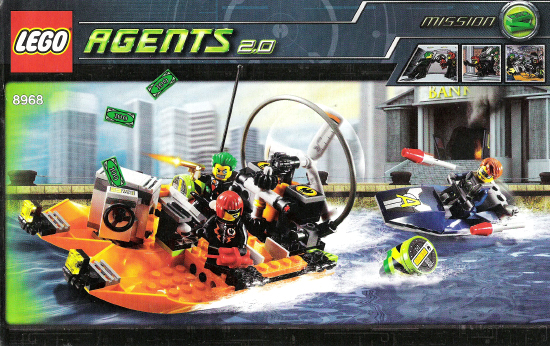 8968 River Heist (Used) LEGO Agents product image 2, provided for visual reference and product detail review