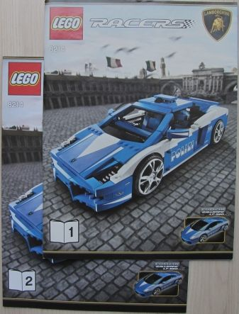 8214 Lamborghini Polizia (Certified) LEGO Racers product image 2, provided for visual reference and product detail review