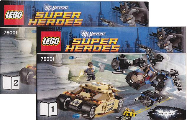 76001 The Bat vs. Bane: Tumbler Chase (Used) LEGO Super Heroes product image 2, provided for visual reference and product