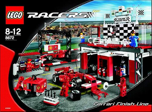 8672 Ferrari Finish Line (Used) LEGO Racers product image 2, provided for visual reference and product detail review