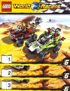 8864 Desert of Destruction (Certified) LEGO World Racers product image 2, provided for visual reference and product detail