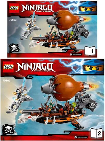70603 Raid Zeppelin (Used) LEGO Ninjago product image 2, provided for visual reference and product detail review