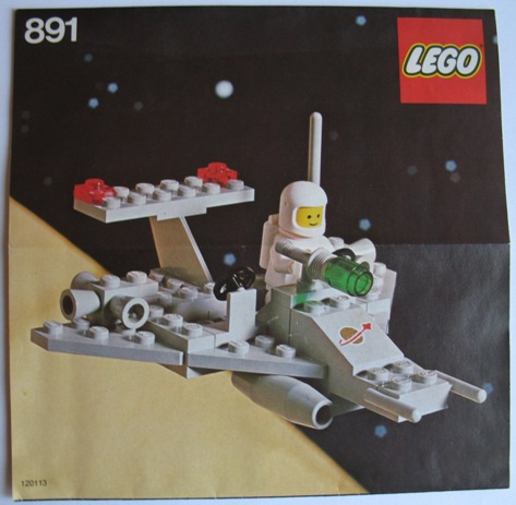 891 Two seater space scooter (Used) LEGO Space product image 2, provided for visual reference and product detail review