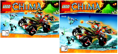 70135 Cragger's Fire Striker (Certified) LEGO Legends of Chima product image 2, provided for visual reference and product