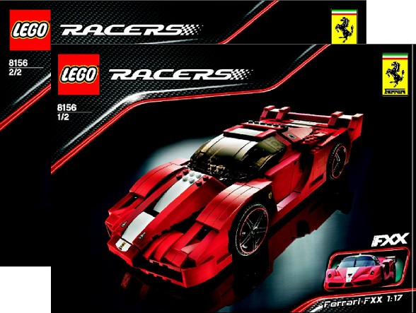 8156 Ferrari FXX 1:17 (Certified) LEGO Racers product image 2, provided for visual reference and product detail review