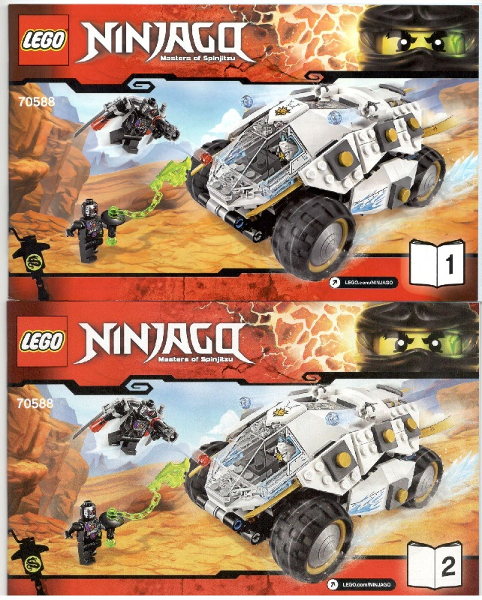 70588 Titanium Ninja Tumbler (Used) LEGO Ninjago product image 2, provided for visual reference and product detail review