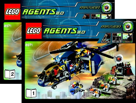 8971 Aerial Defense Unit (Used) LEGO Agents product image 2, provided for visual reference and product detail review