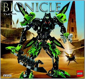 8991 Tuma (Used) LEGO BIONICLE product image 2, provided for visual reference and product detail review