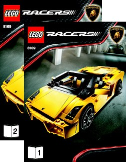 8169 Lamborghini Gallardo LP 560-4 (Certified) LEGO Racers product image 2, provided for visual reference and product detail