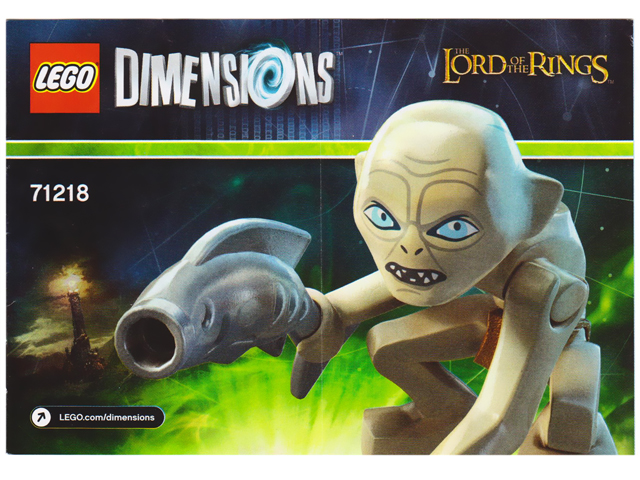 71218 Gollum Fun Pack (Certified) LEGO Dimensions product image 2, provided for visual reference and product detail review