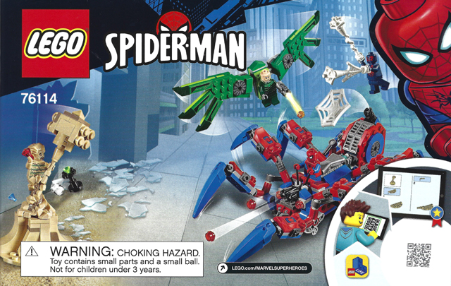 76114 Spider-Man's Spider Crawler (Used) LEGO Super Heroes product image 2, provided for visual reference and product detail