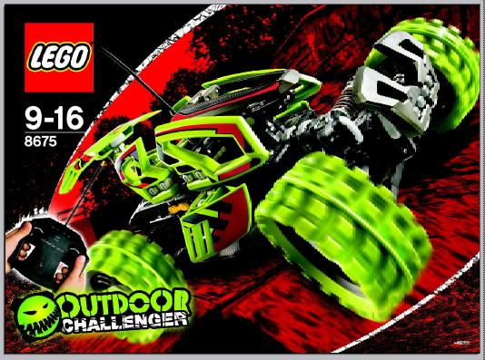 8675 Outdoor Challenger (Used) LEGO Racers product image 2, provided for visual reference and product detail review