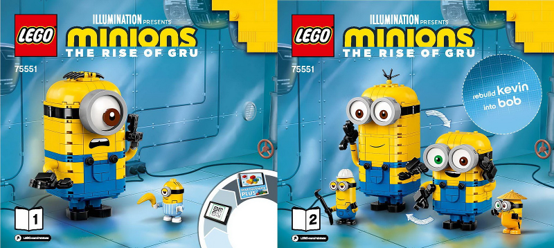 75551 Brick-built Minions and their Lair (Certified) LEGO Despicable Me product image 2, provided for visual reference and