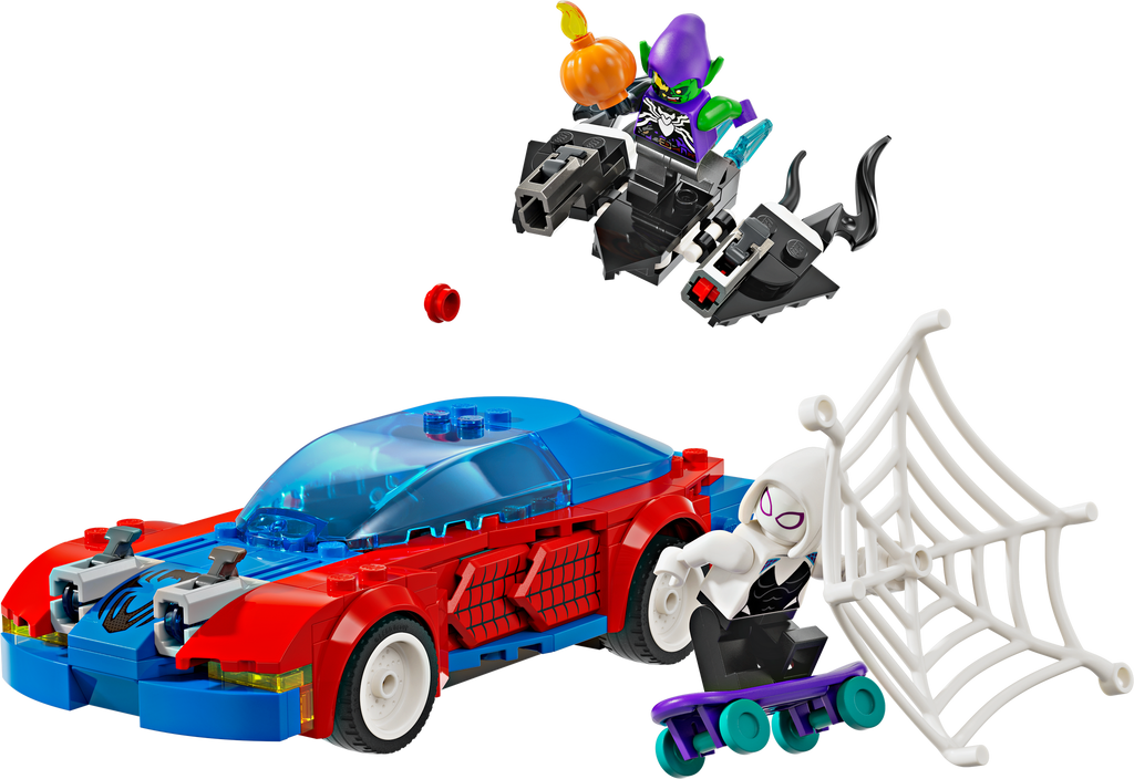 76279 Spider-Man Race Car & Venom Green Goblin (Used) LEGO Super Heroes product image 1, provided for visual reference and