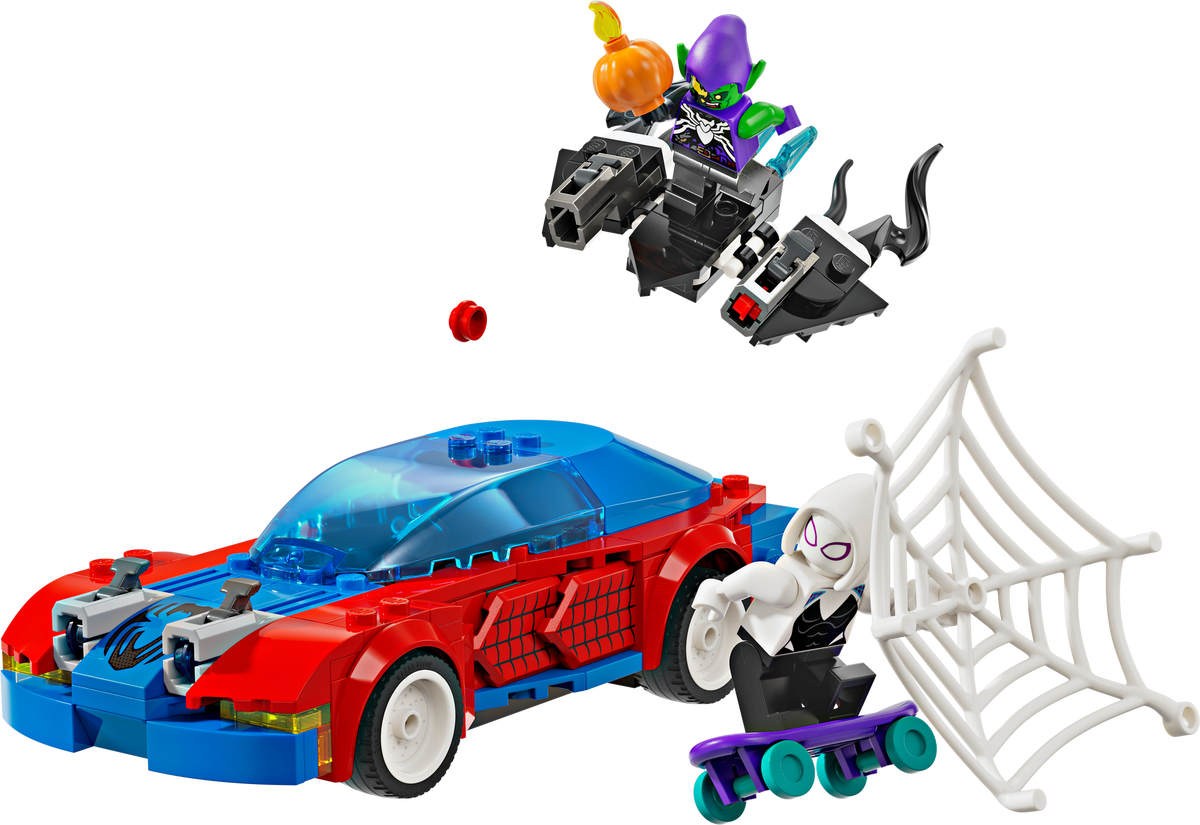 76279 Spider-Man Race Car & Venom Green Goblin (Used) LEGO Super Heroes product image 1, provided for visual reference and