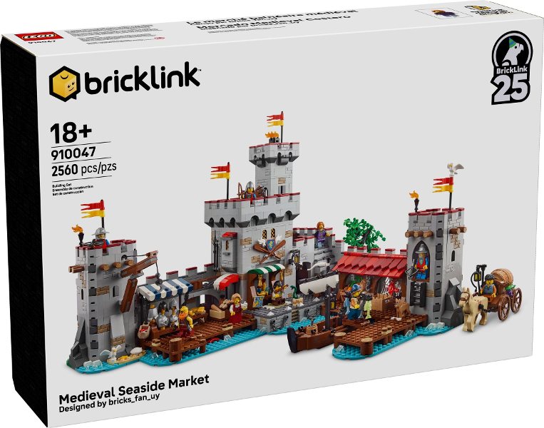 910047 Medieval Seaside Market (Retired) LEGO BrickLink product image 1, provided for visual reference and product detail