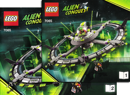 7065 Alien Mothership (Used) LEGO Space product image 2, provided for visual reference and product detail review