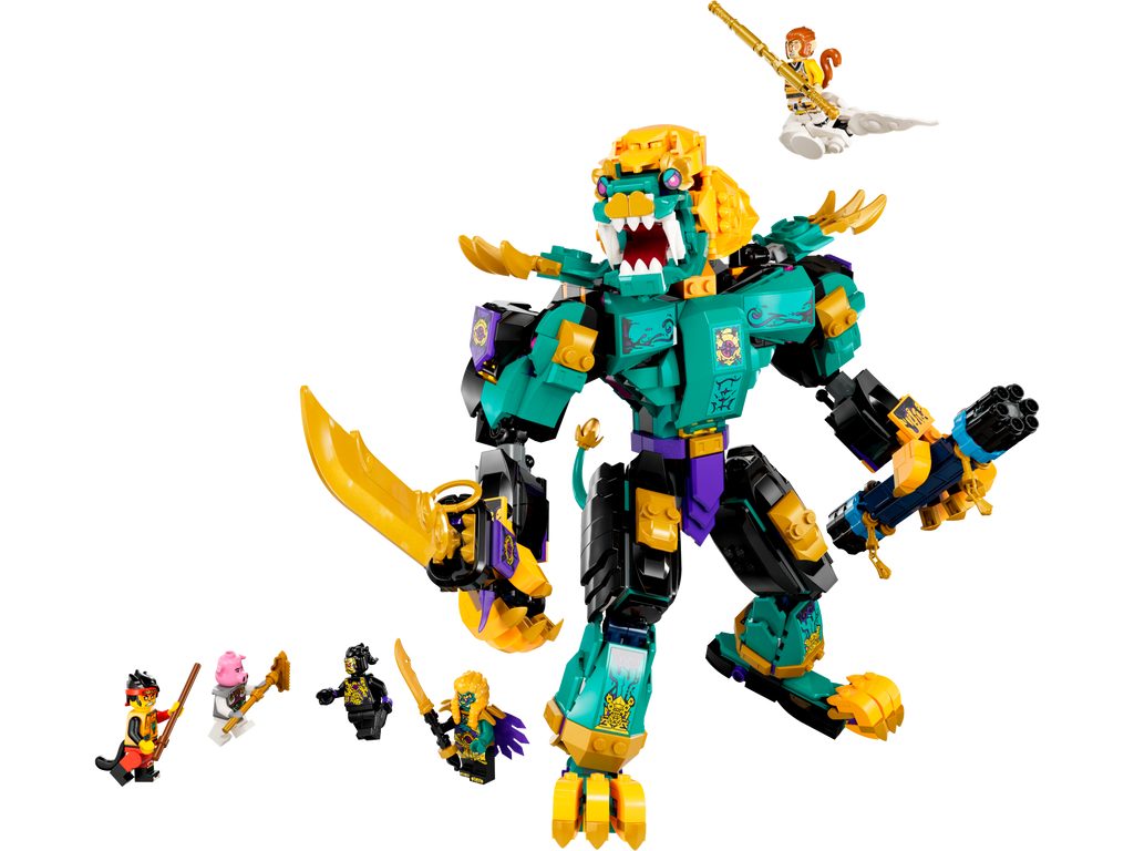 80048 The Mighty Azure Lion (Used) LEGO Monkie Kid product image 1, provided for visual reference and product detail review