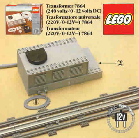 7864 Transformer / Speed Controller 12V (Used) LEGO Trains product image 1, provided for visual reference and product detail