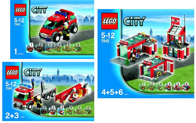 7945 Fire Station (Used) LEGO City product image 2, provided for visual reference and product detail review