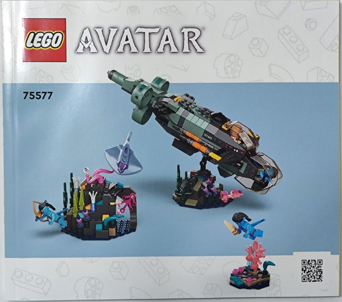 75577 Mako Submarine (Used) LEGO Avatar product image 2, provided for visual reference and product detail review