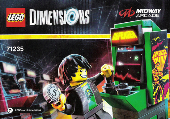 71235 Level Pack - Midway Arcade (Certified) LEGO Dimensions product image 2, provided for visual reference and product