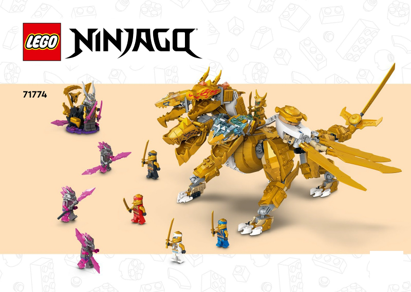 71774 Lloyd's Golden Ultra Dragon (Used) LEGO Ninjago product image 2, provided for visual reference and product detail
