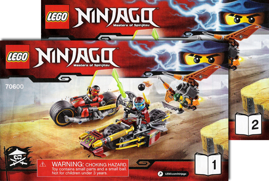 70600 Ninja Bike Chase (Certified) LEGO Ninjago product image 2, provided for visual reference and product detail review