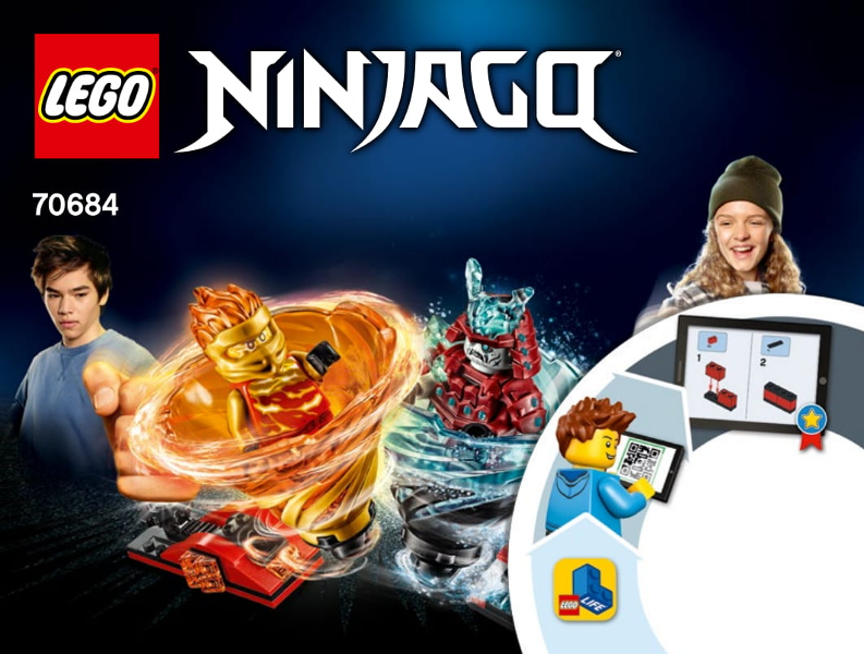 70684 Spinjitzu Slam - Kai vs. Samurai (Used) LEGO Ninjago product image 2, provided for visual reference and product detail