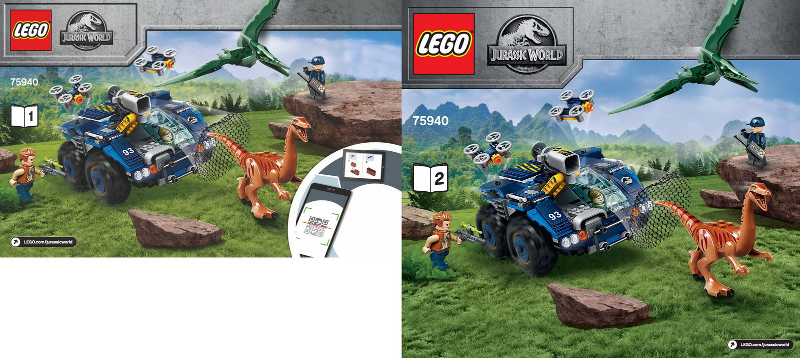75940 Gallimimus and Pteranodon Breakout (Certified) LEGO Jurassic World product image 2, provided for visual reference and