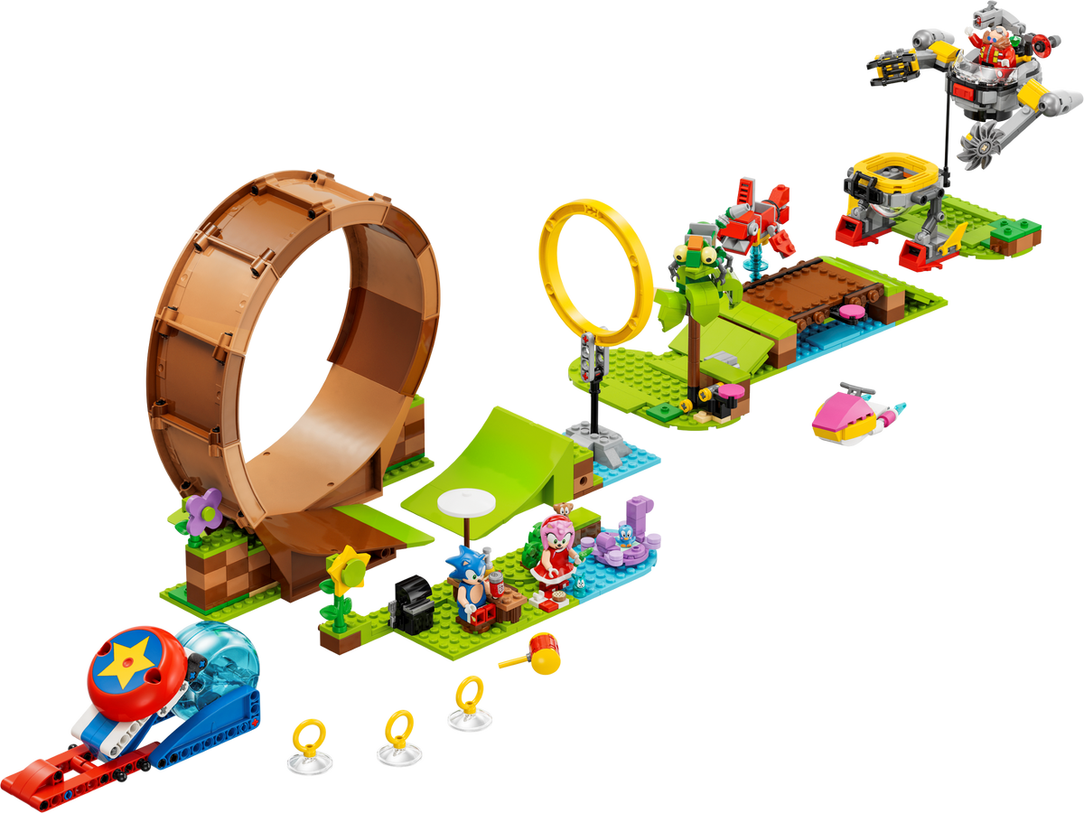 76994 Sonic's Green Hill Zone Loop Challenge (Used) LEGO Sonic product image 1, provided for visual reference and product