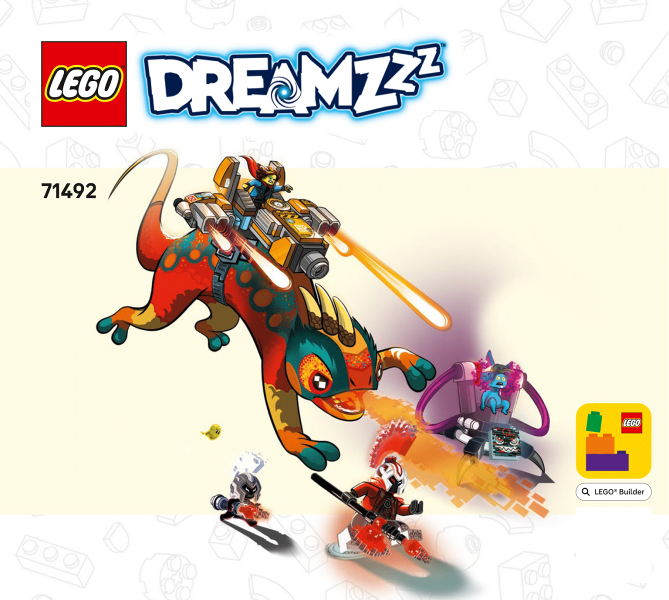 71492 Mateo's Fire Chameleon (Certified) LEGO Dreamzzz product image 2, provided for visual reference and product detail