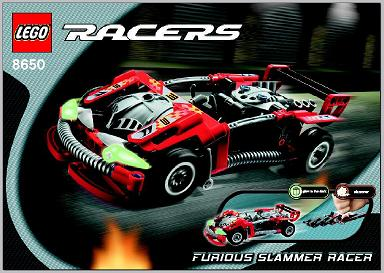 8650 Furious Slammer Racer (Certified) LEGO Racers product image 2, provided for visual reference and product detail review