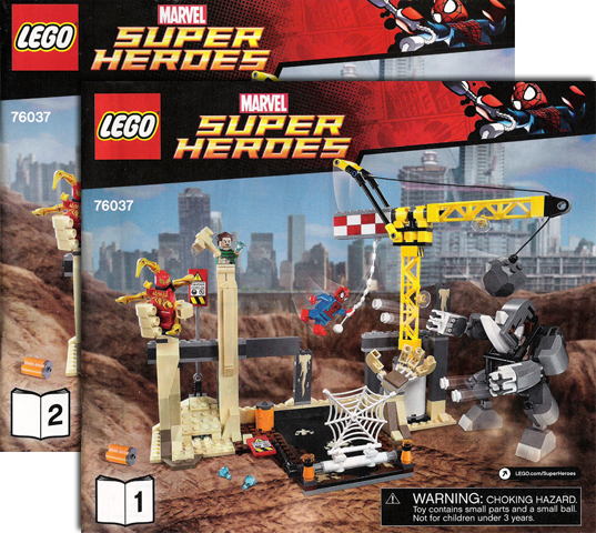 76037 Rhino and Sandman Super Villain Team-up (Used) LEGO Super Heroes product image 2, provided for visual reference and
