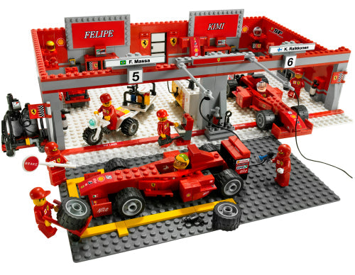 8144 Ferrari 248 F1 Team (Michael Schumacher Edition) (Used) LEGO Racers product image 1, provided for visual reference and