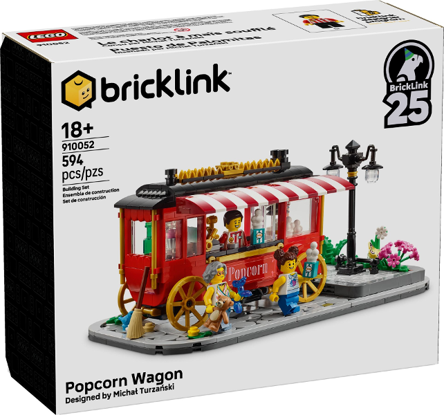 910052 Popcorn Wagon (Retired) LEGO BrickLink product image 1, provided for visual reference and product detail review