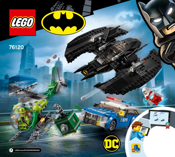 76120 Batwing and The Riddler Heist (Certified) LEGO Super Heroes product image 2, provided for visual reference and product