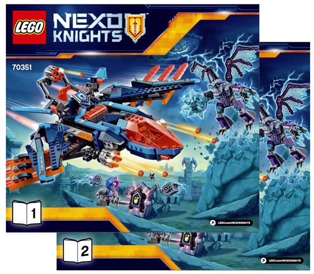 70351 Clay's Falcon Fighter Blaster (Certified) LEGO Nexo Knights product image 2, provided for visual reference and product
