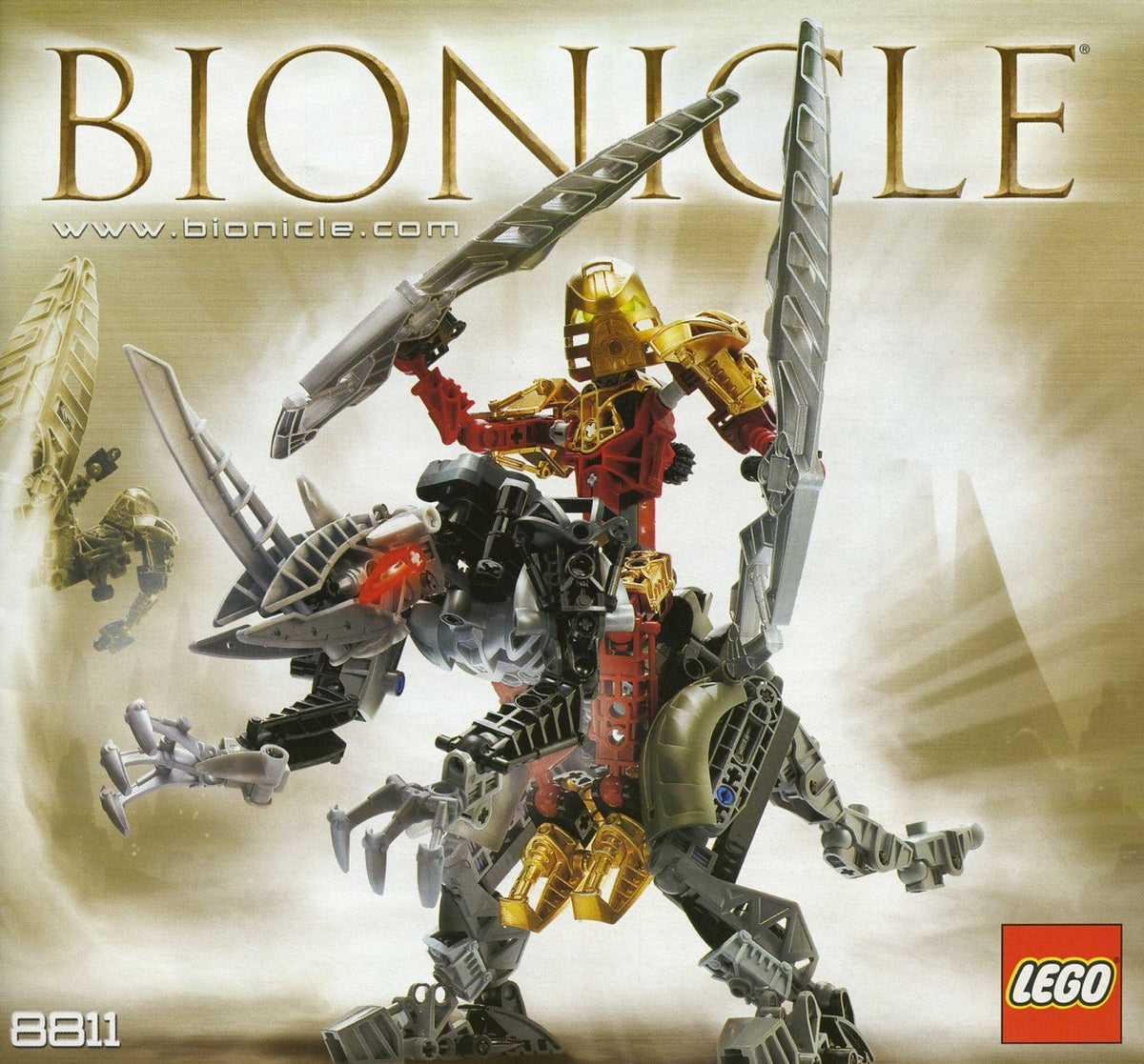 8811 Toa Lhikan & Kikanalo (Certified) LEGO BIONICLE product image 2, provided for visual reference and product detail review