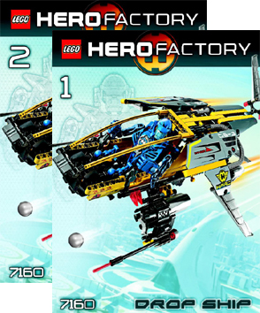 7160 Drop Ship (Used) LEGO HERO Factory product image 2, provided for visual reference and product detail review
