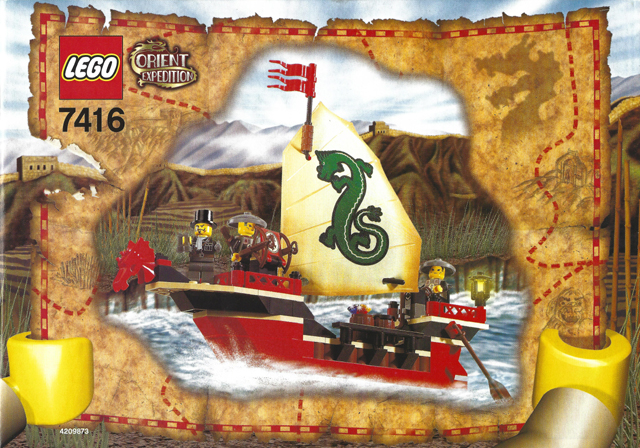 7416 Emperor's Ship (Certified) LEGO Adventurers product image 2, provided for visual reference and product detail review