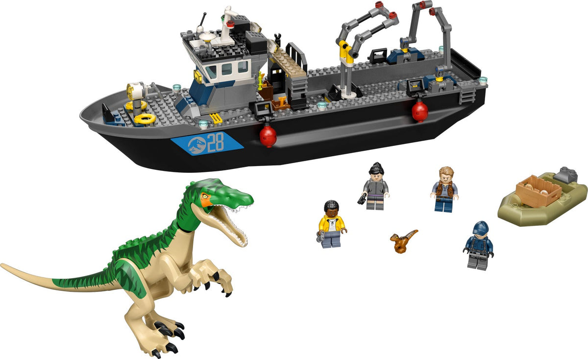 76942 Baryonyx Dinosaur Boat Escape (Used) LEGO Jurassic World product image 1, provided for visual reference and product