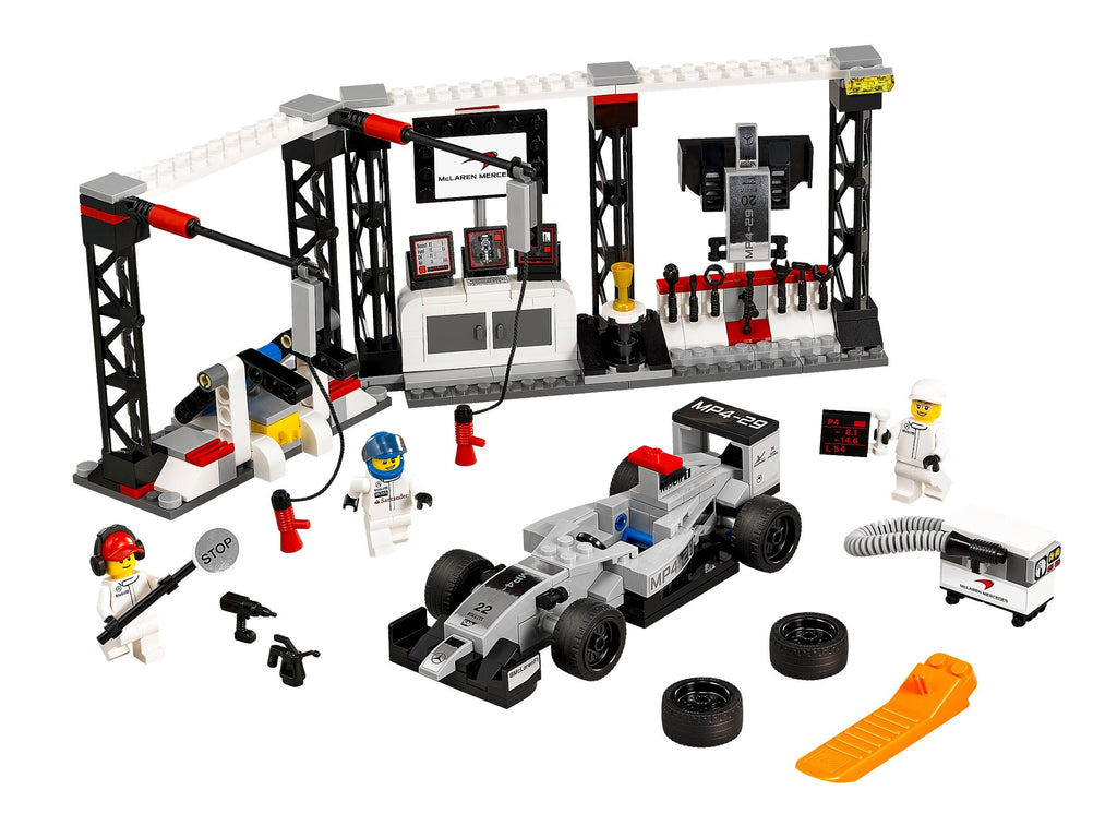 75911 McLaren Mercedes Pit Stop (Used) LEGO Speed Champions product image 1, provided for visual reference and product