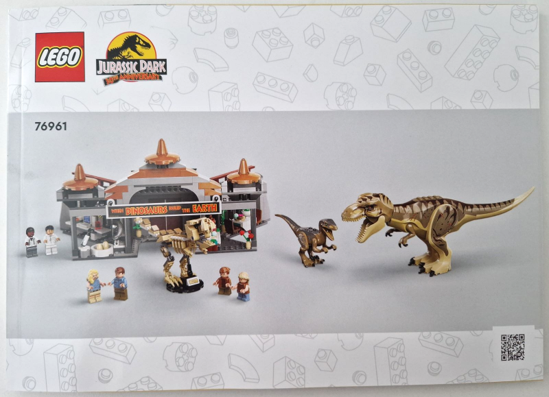 76961 Visitor Center: T. rex & Raptor Attack (Used) LEGO Jurassic World product image 2, provided for visual reference and