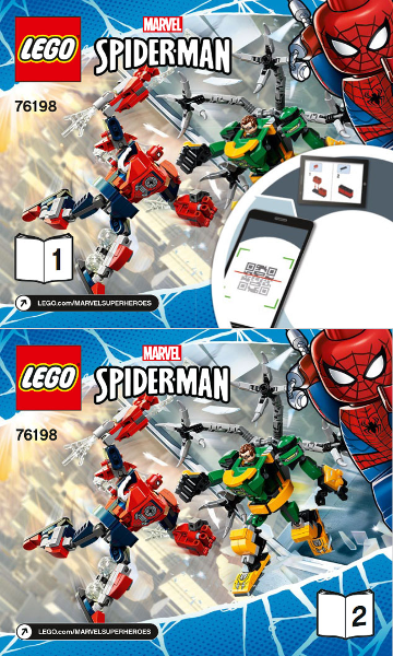 76198 Spider-Man & Doctor Octopus Mech Battle (Certified) LEGO Super Heroes product image 2, provided for visual reference