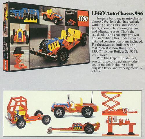 956 Auto Chassis (Retired) LEGO TECHNIC product image 2, provided for visual reference and product detail review