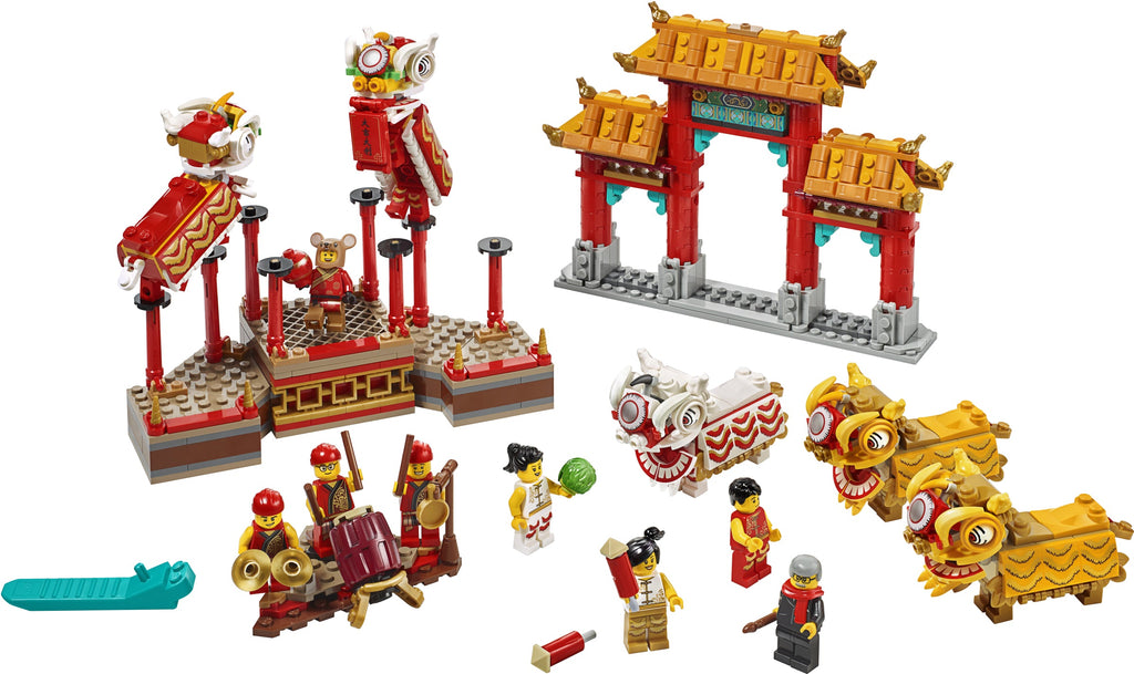 80104 Lion Dance (Certified) LEGO Seasonal product image 1, provided for visual reference and product detail review