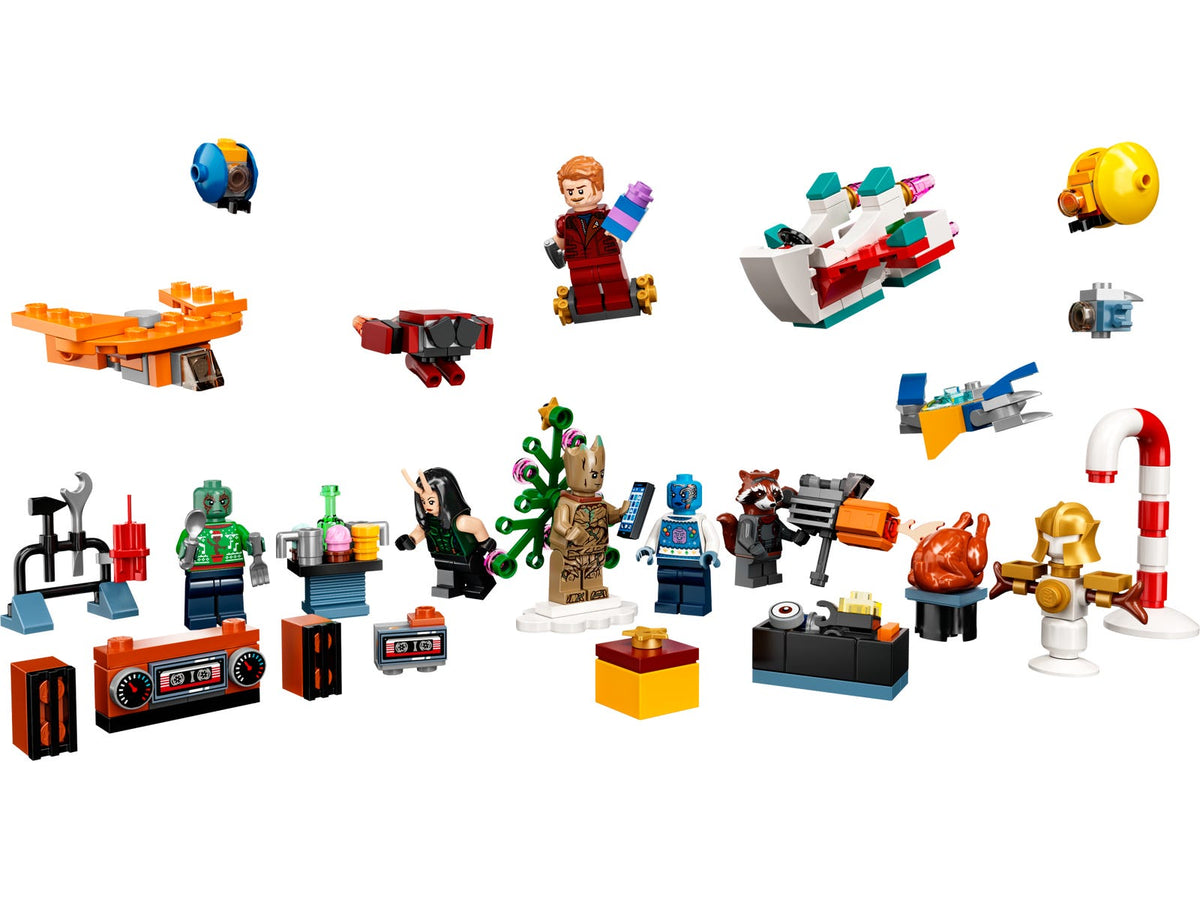 76231 Guardians of the Galaxy Advent Calendar (2022) (Used) LEGO Marvel product image 1, provided for visual reference and