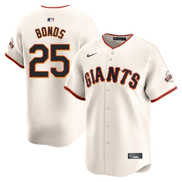 Barry Bonds San Francisco Giants Home Limited Jersey - Cream product image 1